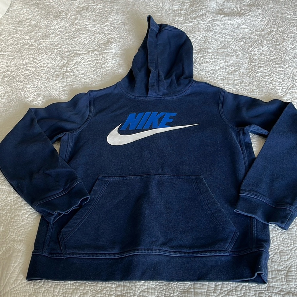 Nike Navy Blue Boys Large Hoodie, perfect condition